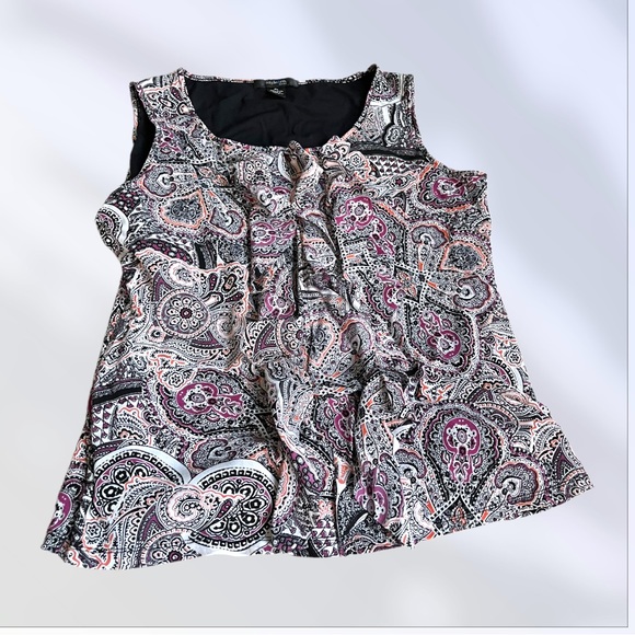 Style & Co. Petite Tank Blouse Ruffles - Picture 14 of 15